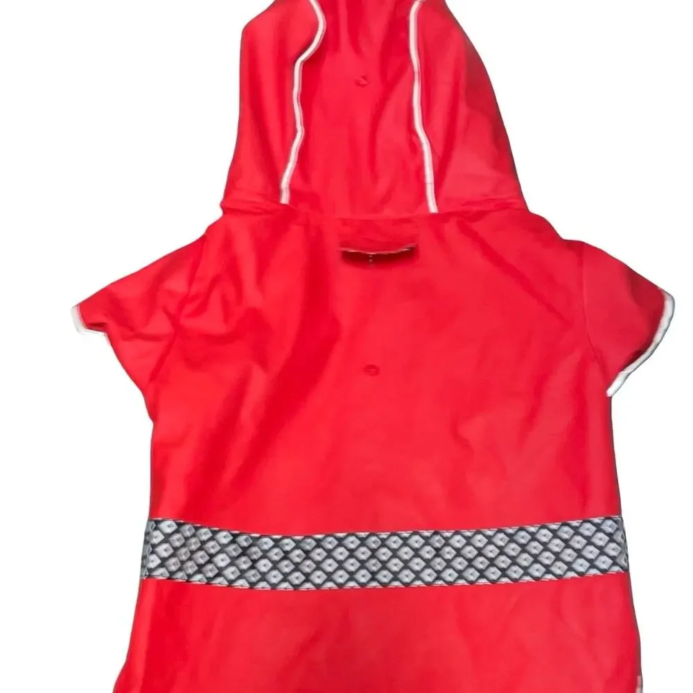 Good2Go Dog Raincoat XL Red Hooded Waterproof Reflective Slicker Jacket Petco